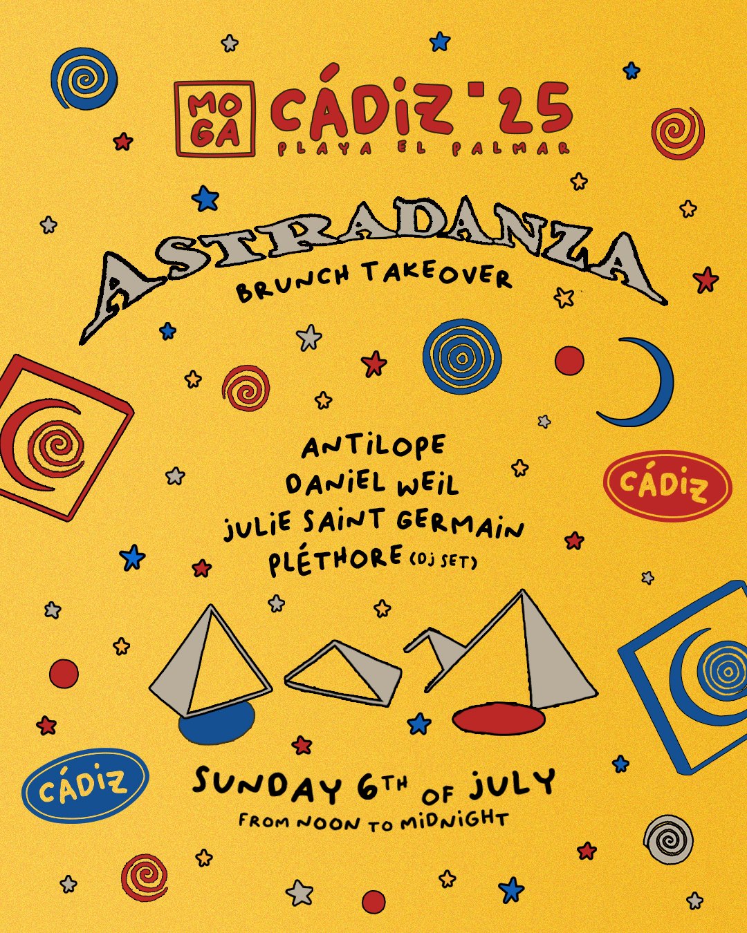 Astradanza poster, Jul. 6th 2025, Cádiz